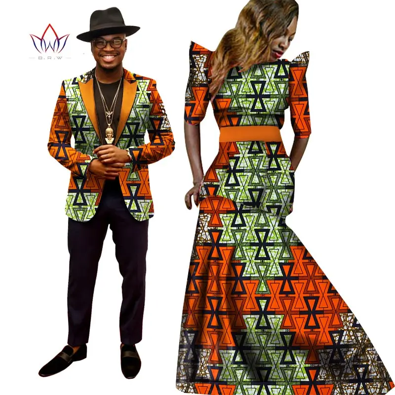 Африканские платья для женщин африканские Bazin Riche женское Макси-Платье Мужской