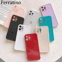 fashion shockproof love frame silicone phone case for iphone 11 12 pro x xs max xr 7 8 plus se 2020 clear cases cover soft coque