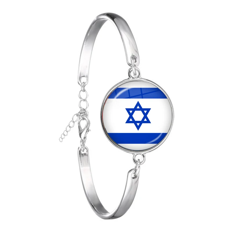 Soviet Union Brazil Canada Netherlands Israel Syria Venezuela United States Spain National Flag Glass Cabochon Chain Bracelet | Украшения и