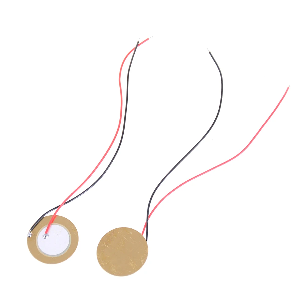 10Pcs/lot Sale 20mm Piezo Ceramic Elements Sounder Sensor Trigger Drum Disc + Wire Copper Piezoelectric Buzzer | Обустройство дома