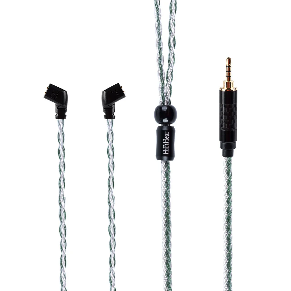 Hifihear 16 Core посеребренный кабель 2,5/3,5/4,4 мм обновления кабеля с MMCX/2Pin для ZS10 PRO ZSX BL-03 V90