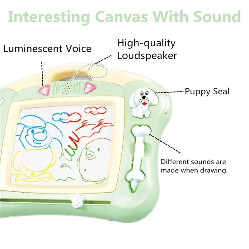 Магнитная доска для рисования музыкальная подсветильник ка Подарочная девочек