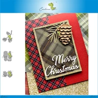 pine cones and branches metal cutting dies 2020 new diy molds scrapbooking paper making die cuts crafts dies christmas