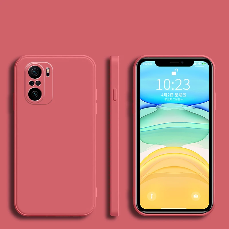 Модный силиконовый чехол с квадратной рамкой для телефона Xiaomi Redmi K40 K30 K20 Pro Plus