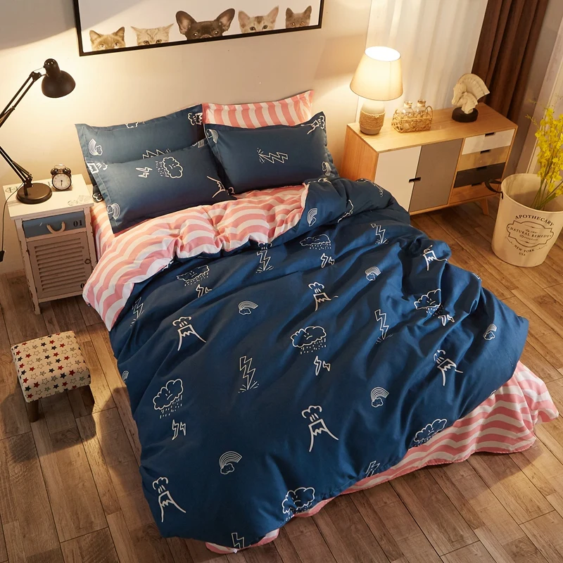 

1pc Cartoon Flamingo Prints Duvet Cover Winter Soft Warm Easy Care Simple Style Queen King Twin Quilt Covers 220x240 Bedclothes