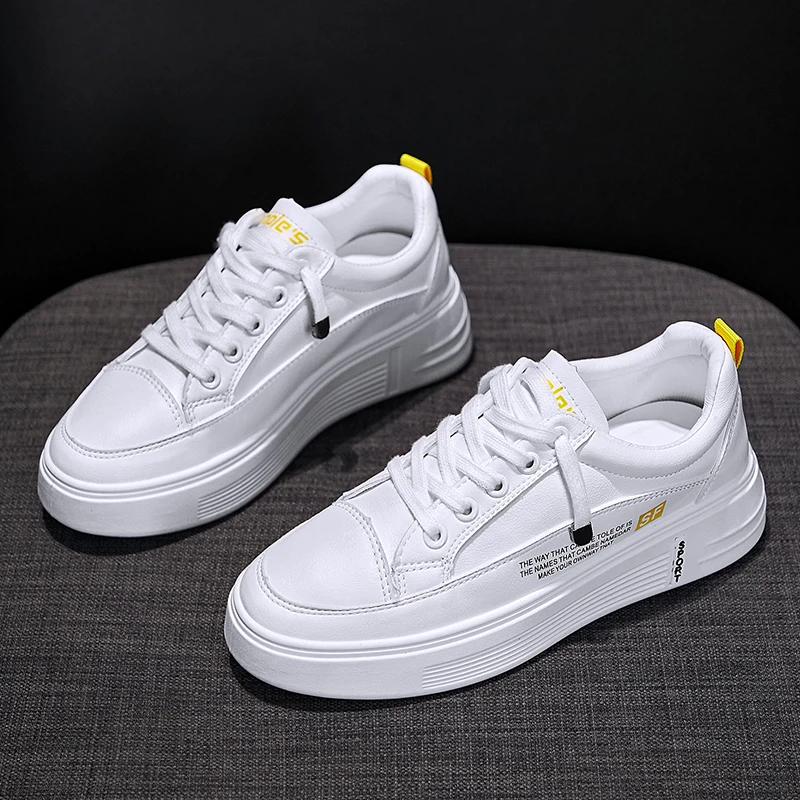

Chunky Bottom Casual Shoes Woman Canvas Sneaker Autumn Microfiber Ladies Sneakers Luxury Platform Female Vulcanize Women Shoes