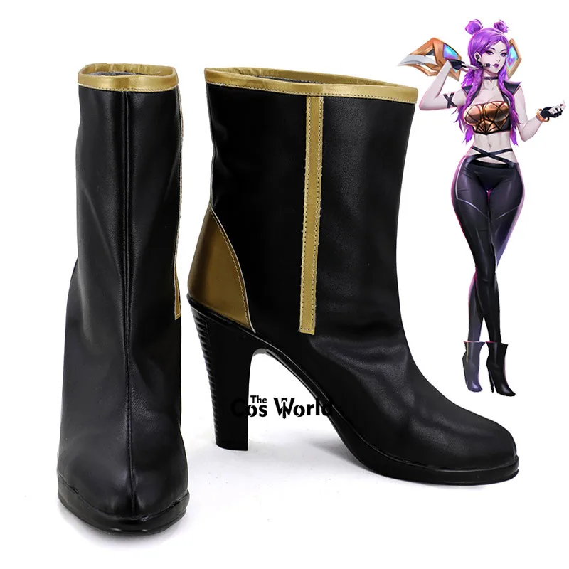 LOL KDA Девочка Группа дочь полета игры Kaisa настроить высокий каблук косплей обувь сапоги
