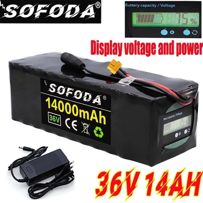 Аккумулятор 36 В 10S4P 14Ah для электровелосипеда аккумулятор высокой мощности 14000 мАч