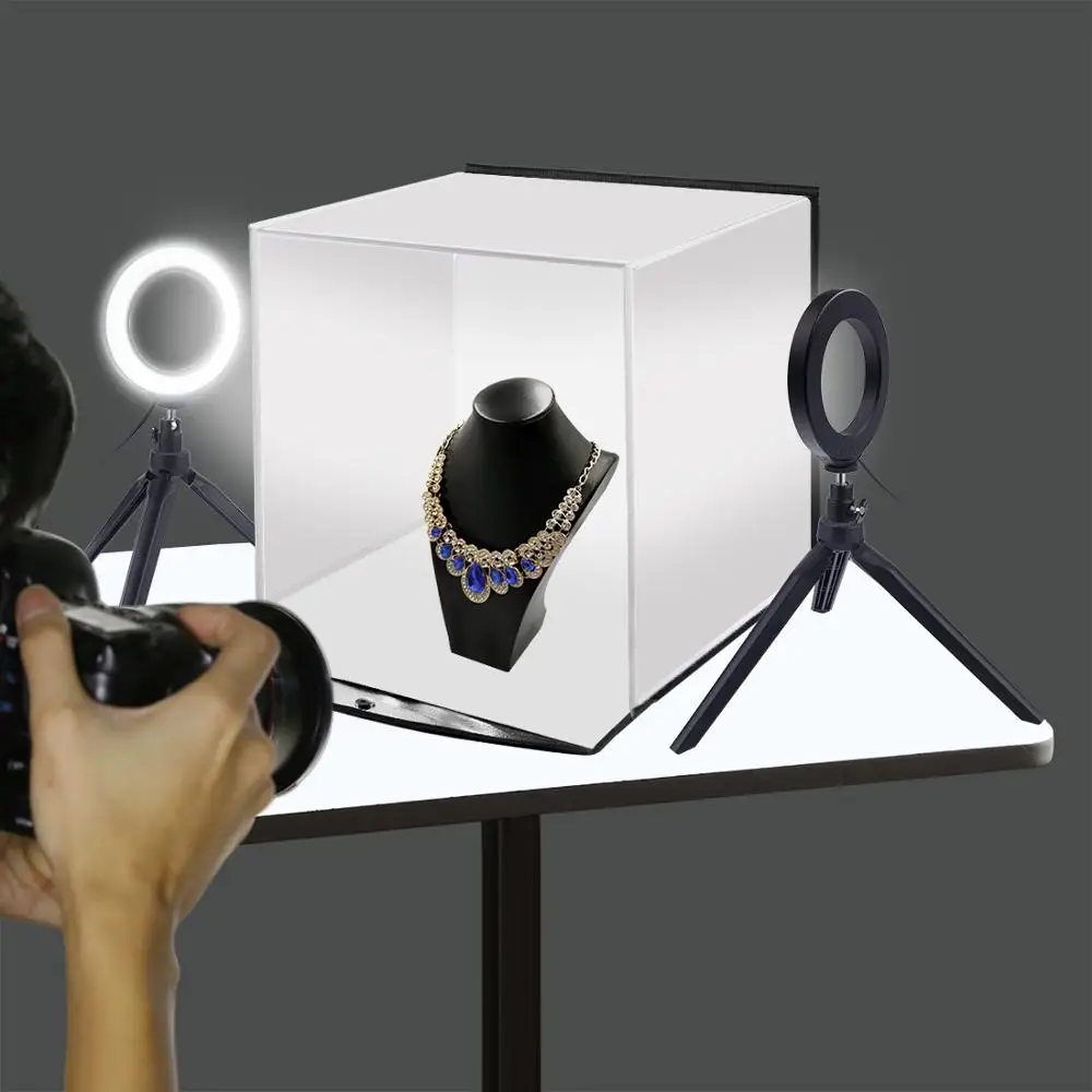 

30cm Soft Light Box Folding Portable Photography Studio Desktop Photography Light Box For Jewelry Watch Shooting Lightbox