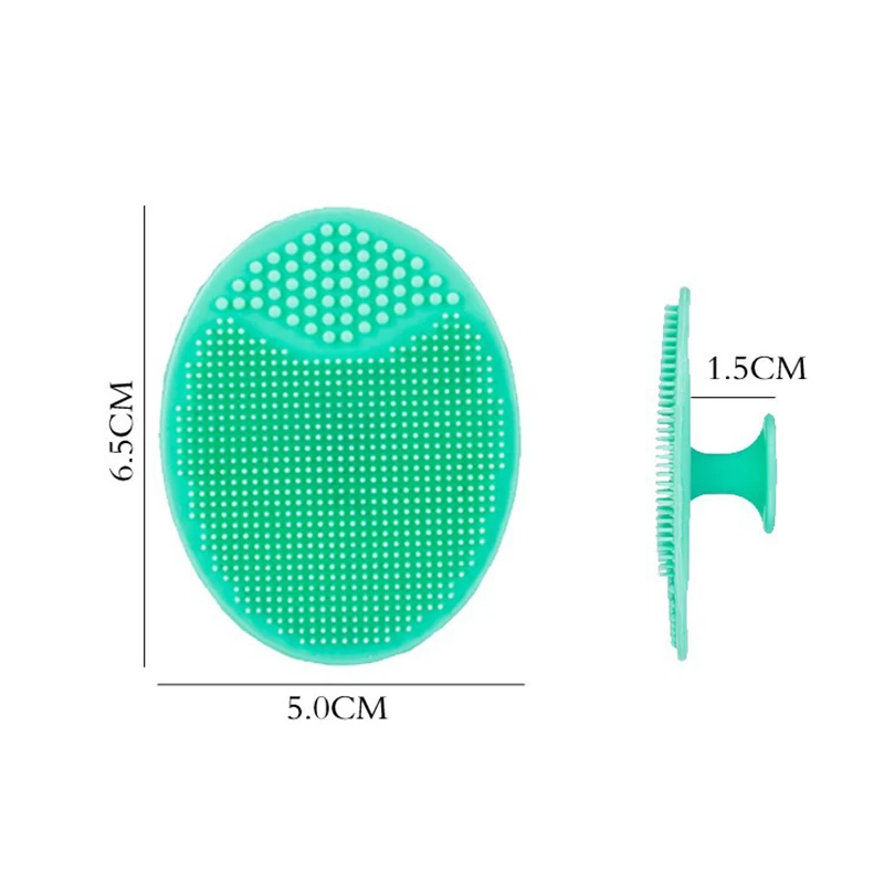 

Silicone Face Cleansing Brush Cleaning Pad Wash Face Facial Exfoliating Blackhead Skin Scrub Cleanser Face Washing Brush TSLM2