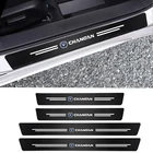 4 шт. наклейки на порог двери автомобиля из углеродного волокна против царапин для Changan CS35 CS75 CS15 CS95 CS55 CS85 CX70 CX20 EADO RAETON Alsvin