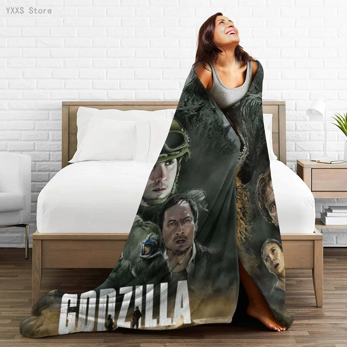 

3D Cartoon Sherpa Blanket Warm Super Soft Flannel Office Nap Bedspread Sofa Bedding Plush Quilt Plaids 291794607
