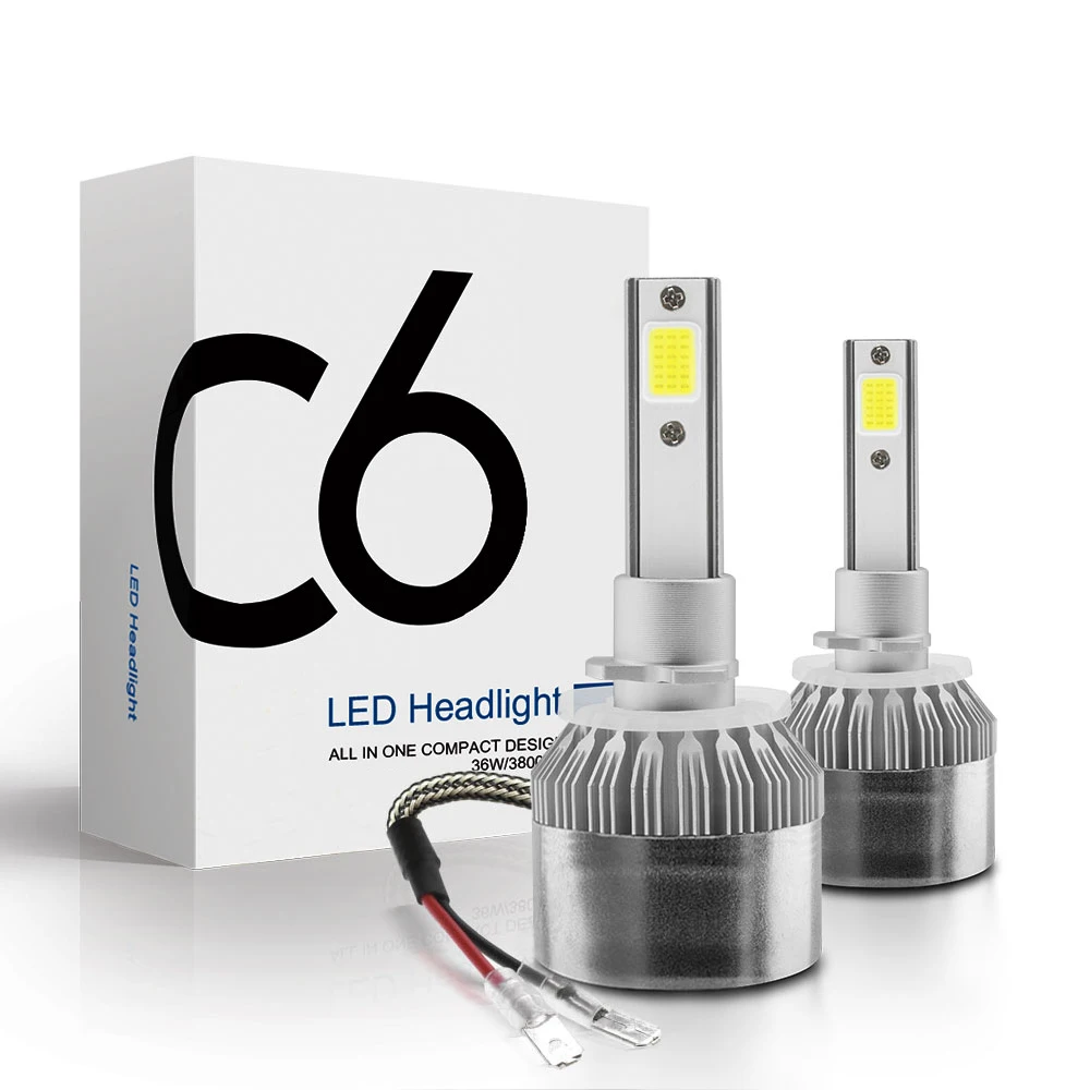 

High Power C6 LED Car Headlights Auto Headlamp Bulbs 880 881 H27 9004 9007 9005 HB3 9006 HB4 H1 H3 H4 H7 H8 H9 H11 H13 6000K