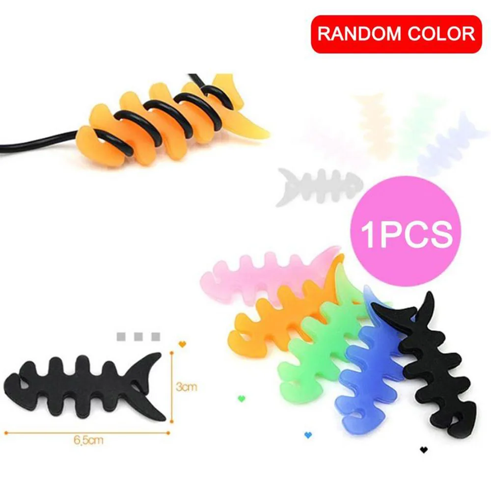 Мини устройство для намотки кабеля из ПВХ мини органайзер шнура в виде рыбьей