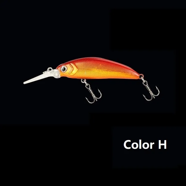 Color H Новинка, мини приманка для рыбной ловли, гольян, 5 см, приманка, Реалистичная, Свинг, маленькая рыба, жесткая, для глубокого дайвинга, приманки, высокое качество, вибрация, Япония, ima, 50ss - Цвет: Color H