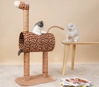giraffe cat climbing frame cat litter one small non occupying solid wood cat shelf