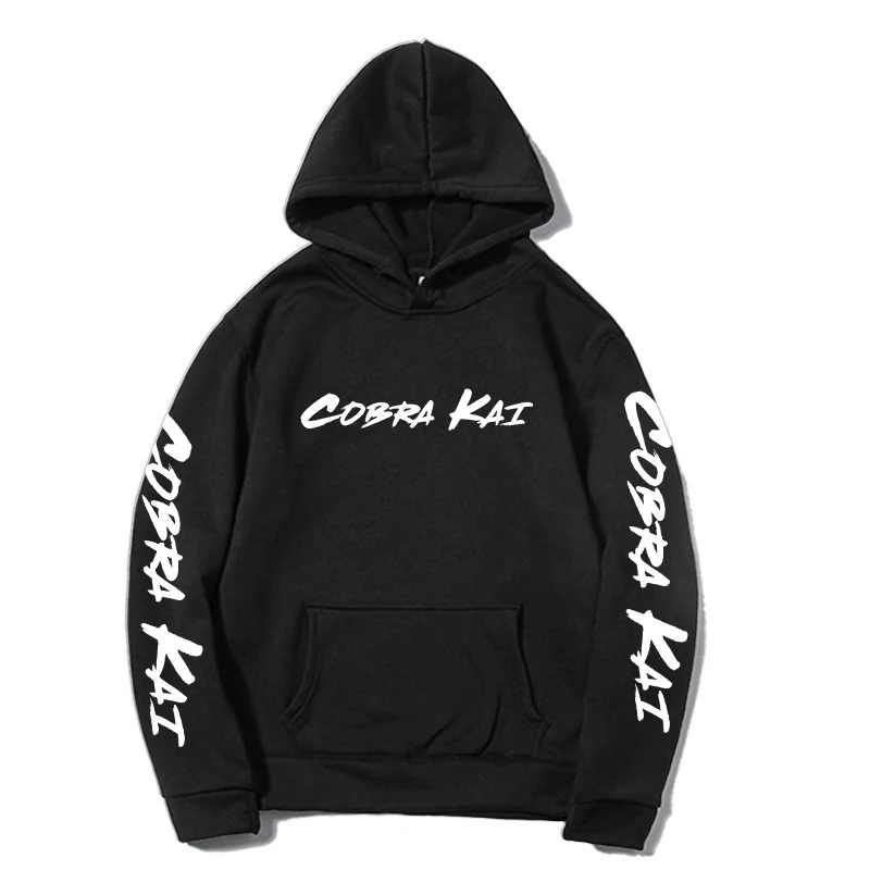 

High Quality Fleece Sweatshirts Long Sleeve Cobra Kai Pullover Streetwear Unisex Hoody