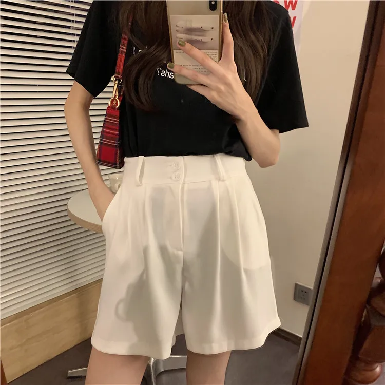 

Harajuku Style 2021 Summer Women Casual Solid High Waist Sexy Shorts Fashion Sexy Slim Hot Sale Shorts