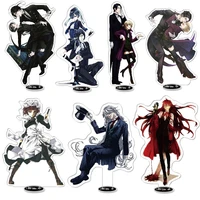 japan anime black butler figure cosplay acrylic double sided stands model creative design desk decoration fans collection gift