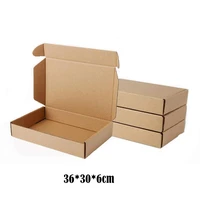 10pcslot 36306cm paper boxes kraft brown gift business express shopping delivery packaging paper package mailing box