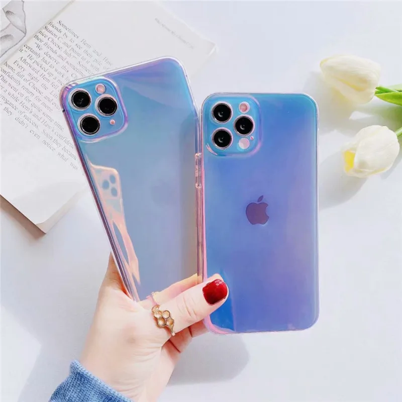 

Luxury Gradient For IPhone 11 12 Pro MAX Case XS XR X MINI 6 7 8 Plus SE 2020 For Samsung Note 9 Pro S 10 Plus 20 21 Ultra Cover
