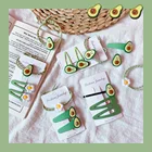 Набор резинок для волос с авокадо для женщин и девочек, набор аксессуаров для волос, 3 шт.компл.