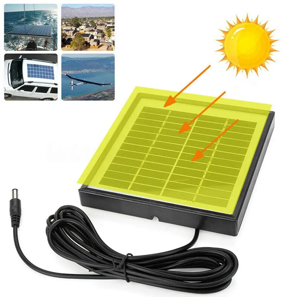 

Outdoor 3 Meters Cable 5W 12V Polysilicon Solar Panel Charger for Light Camera Solar Power Home Improvement Solar Panel