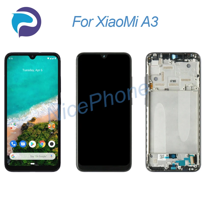 ЖК-экран для XiaoMi Mi A3 + сенсорный дигитайзер дисплей 1560*720 M1906F9SH, M1906F9SI Mi A3 ЖК-экран