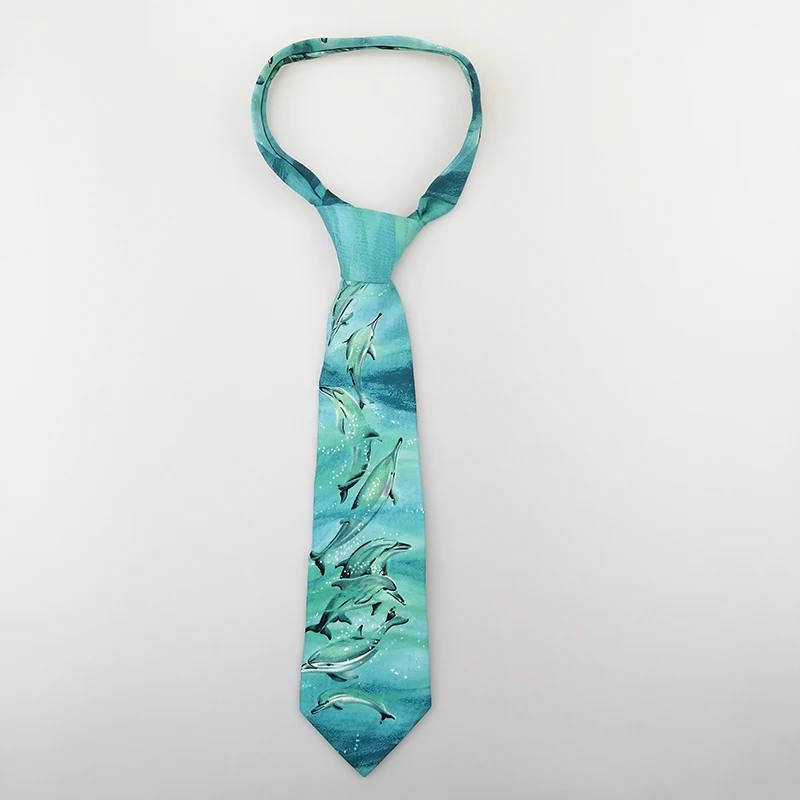 

Мужской галстук-бабочка в полоску, воротник с уникальным рисунком дельфина, галстук-бабочка 10 см, аксессуары для галстуков, Свадебный галст...