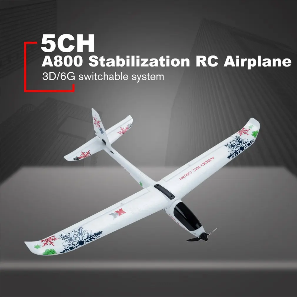 

WLtoys XK A800 Stabilization RC Airplane 5CH 780mm 3D6G System Model Airplane Push-speed Gliders Fixed Wing Plane For Futaba