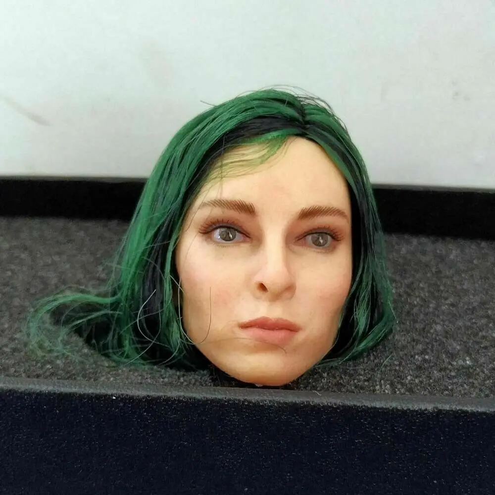 Масштаб 1/6 женская голова солдата резьба Поларис Эмма Дамон Лепка с