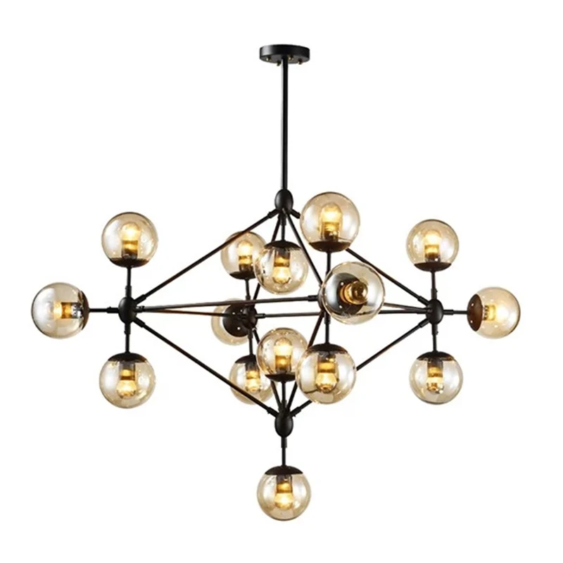 

Современная подвесная стеклянная лампа в скандинавском стиле лофт, винтажный дизайнерский светодиодный светильник в стиле s, подвесной све...