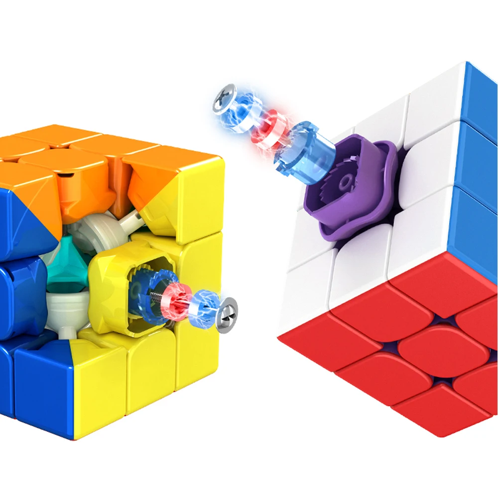 Cubo magn&eacute;tico profesional Moyu WeiLong WRM cubo rubik, cubo magn&eacute;tico de velocidad m&aacute;gica de 55mm, juguetes educativos de rompecabezas, Maglev 3x3 WR M-0