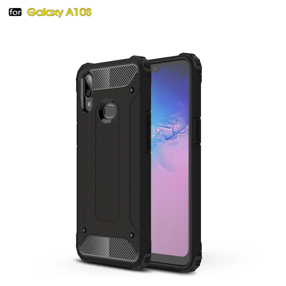 Противоударный защитный чехол для samsung Galaxy A10S, чехол для samsung Galaxy A10S, SM-A107F SM A107F, чехол для телефона - Цвет: Black Gold