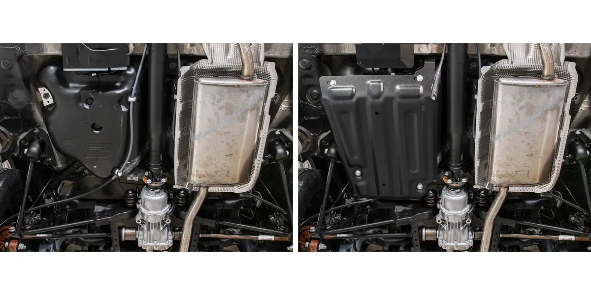 Защита топливного бака AutoMax Nissan Terrano 4WD 14-/Renault Arkana 19-/Duster 10-/Kaptur 16-20 ST AM.4718.1 |