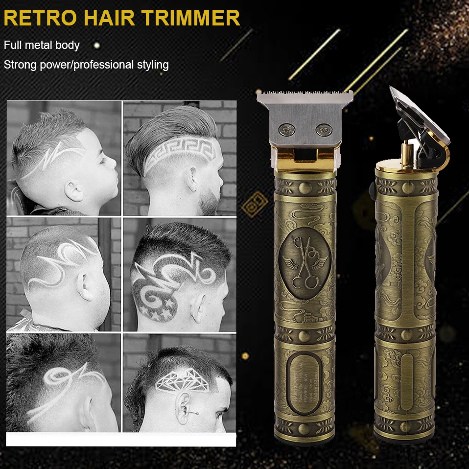 Профессиональная электрическая машинка для стрижки волос перезаряжаемая бритва