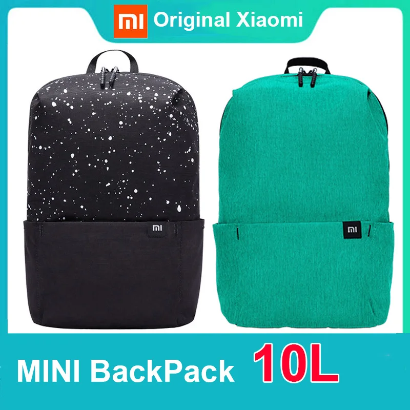 Оригинальный рюкзак Xiaomi 10L мини-сумка цветная для мужчин и женщин путешествий