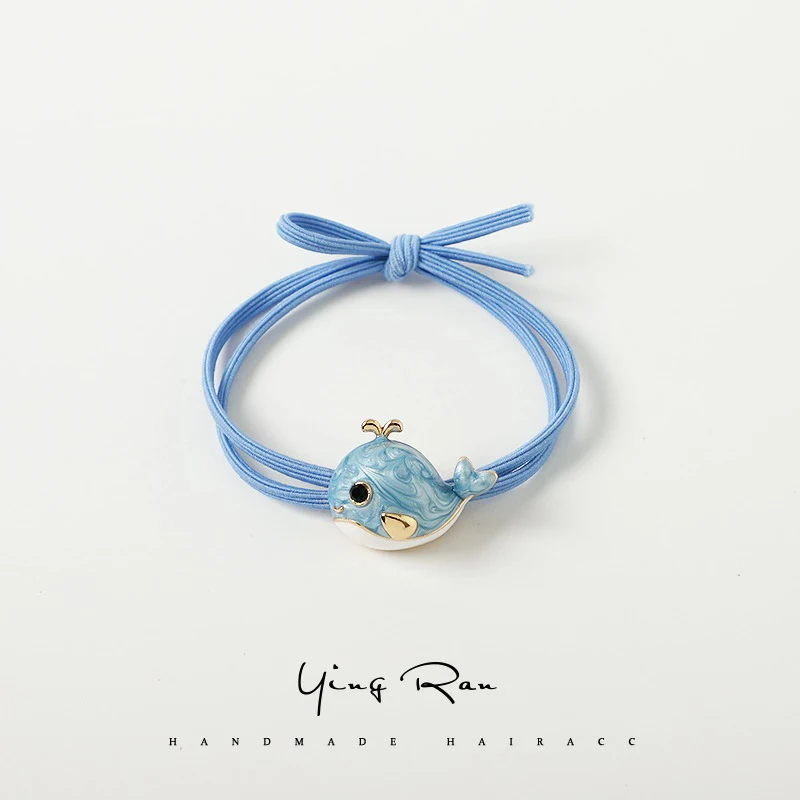 Резинка для волос эластичная в Корейском стиле девочек головной убор с принтом