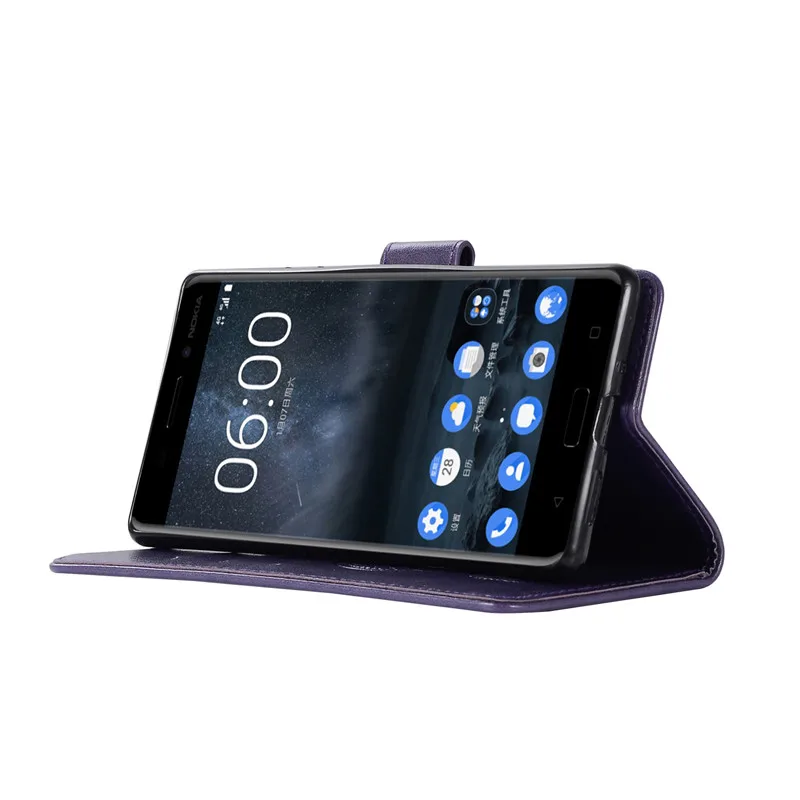 For Nokia 3 2017 Case Luxury Leather Wallet Phone TA-1032 TA-1020 Nokia3 Flip Protection | Мобильные телефоны и