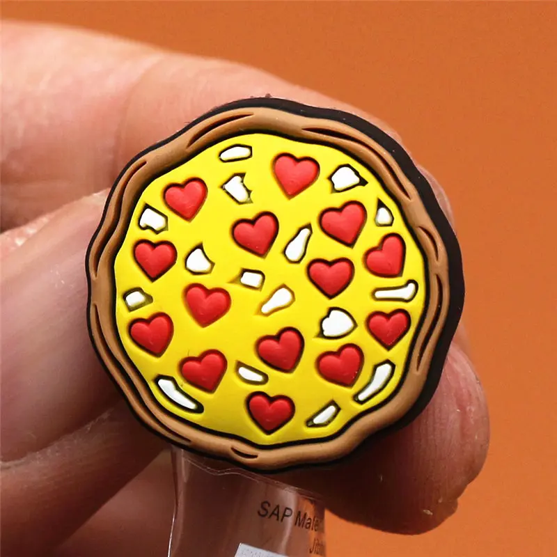 1pcs Foods Shoe Charms Cute Sushi Cookies Ice Cream Cake PVC Shoes Accessories Decoraciones for Croc Buckle jibz Kids Gifts