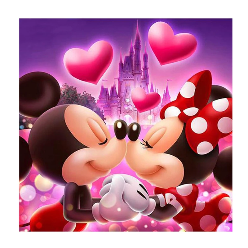 Алмазная вышивка мультфильм серии 5D DIY Алмазный Круглый Алмаз крестиком | Дом и