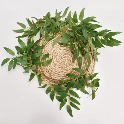 

Simulation Green Plants,185cm,Rattan Leaves and Hanging Rattan Plants,WeddingSceneLayout,Home Decoration,Hotel Ceiling Ornaments