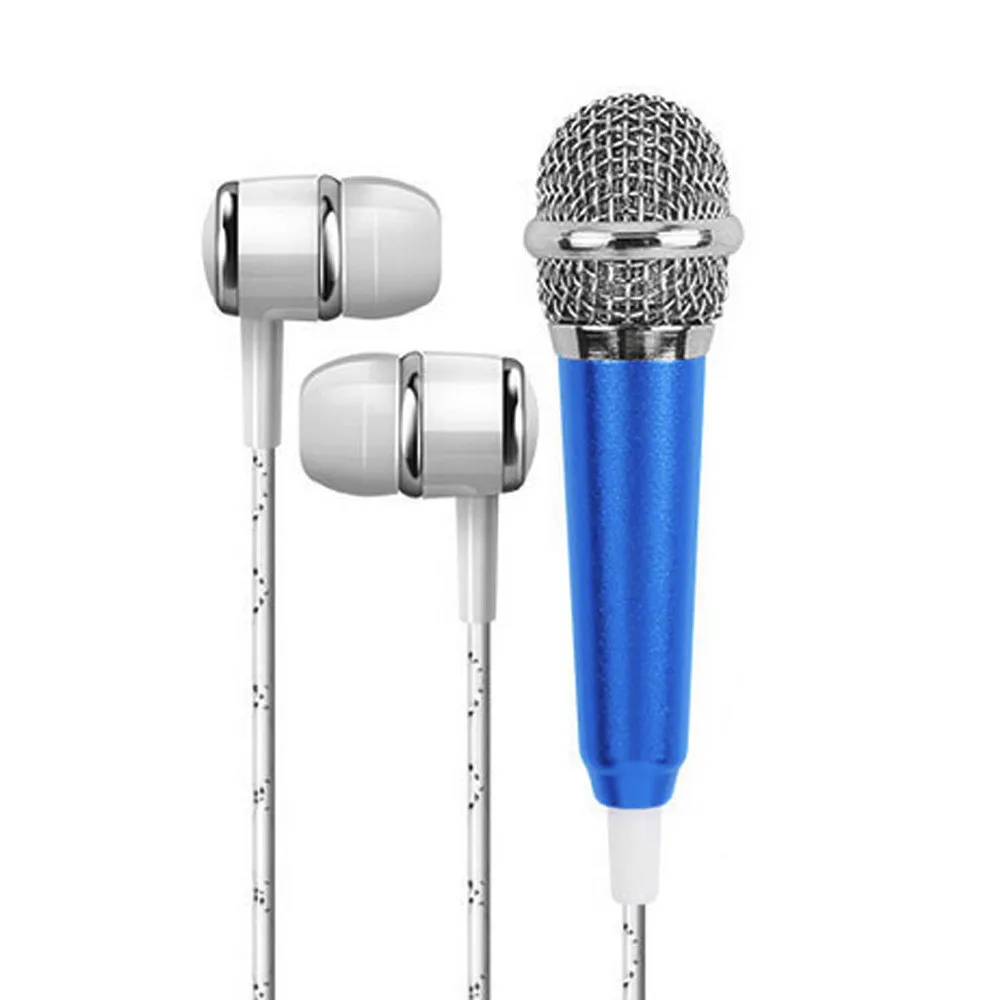 Профессиональный мини-микрофон K для записи песен микрофон с наушниками телефона