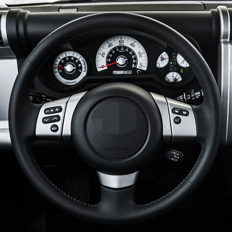 diy car steering wheel covers soft black pu artificial leather for toyota fj cruiser 2006 2007 2008 2009 2010 2011 2014 free global shipping