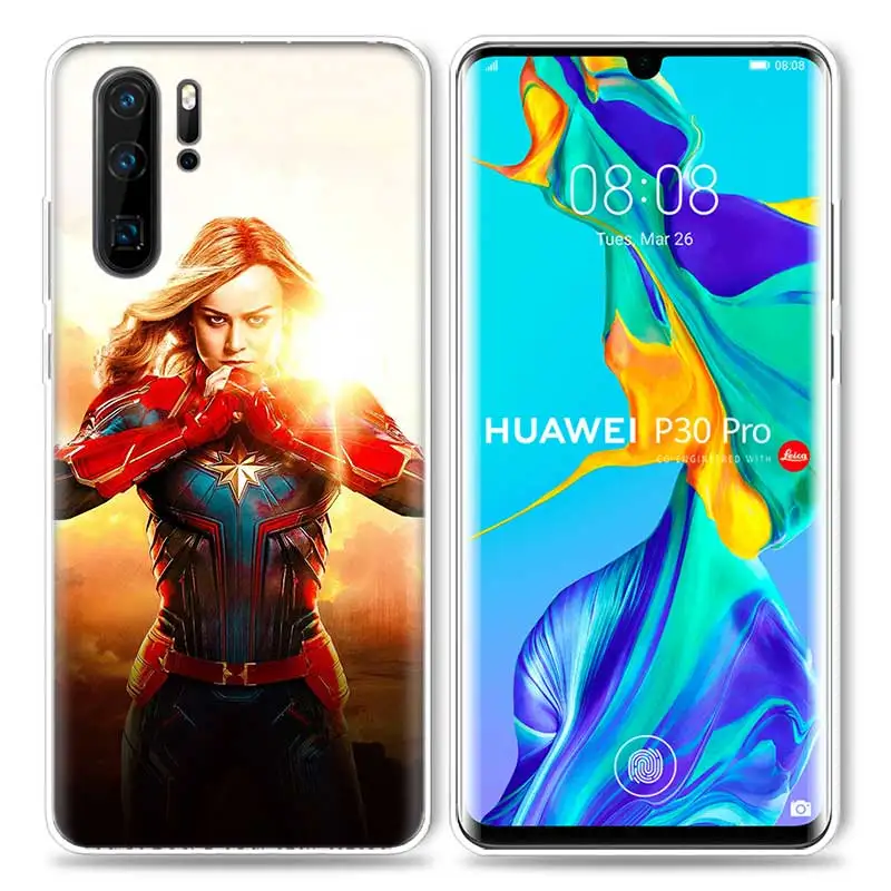 S01 Марвел Капитан чехол для huawei P20 P30 P Smart Z Plus P10 P9 P8 mate 30 10 20 Lite Pro силиконовый чехол для телефона - Цвет: S01