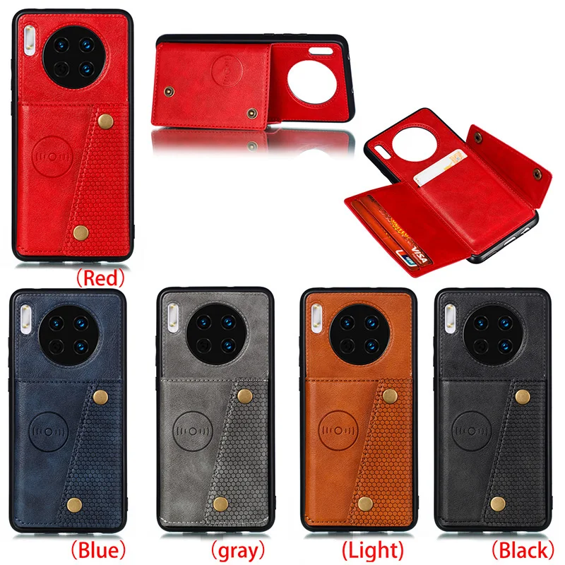 Magnetic Car Phone Case For Huawei P40 Plus P30 Pro P20 Lite Leather Wallet Cover Mate 30 20 Honor | Мобильные телефоны и