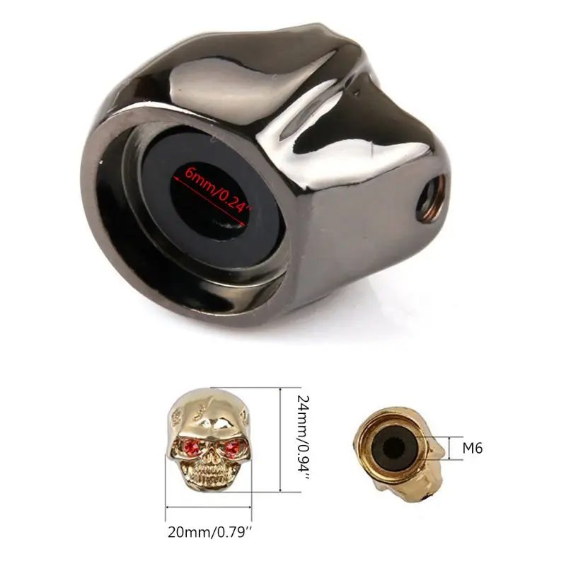 

New 4pcs Guitar Volume Tone Skull Knob Bass Control Knob Volume Tone Tuning Knobs 27RD