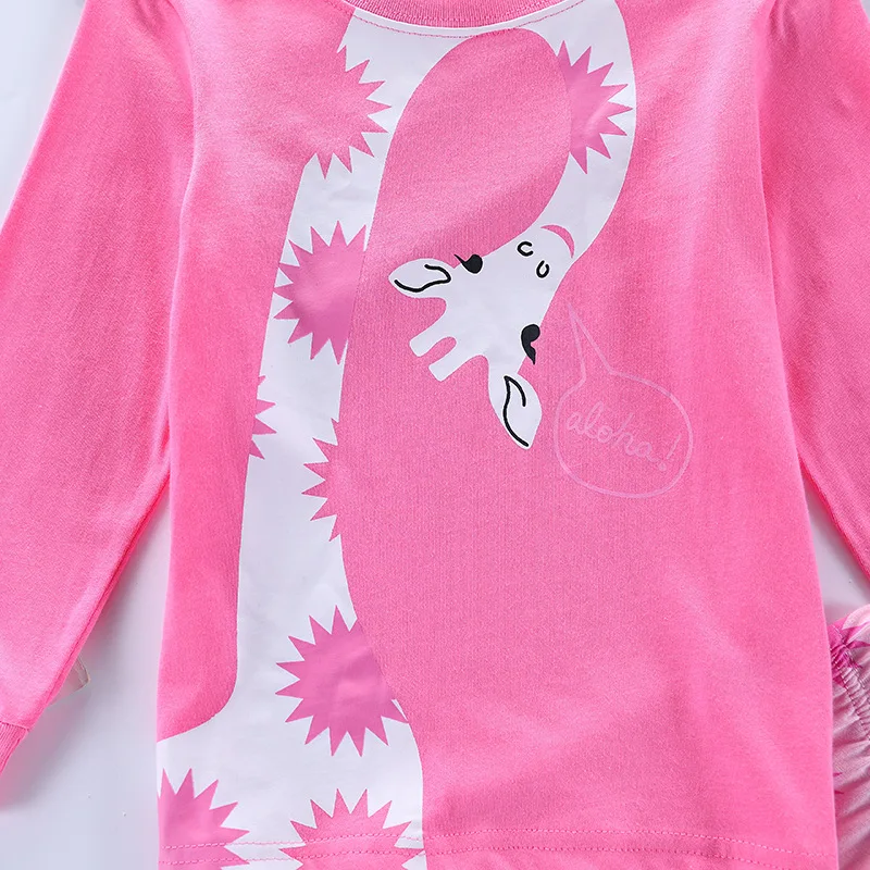 Nueva oto&ntilde;o marca ni&ntilde;os ni&ntilde;o ni&ntilde;a camiseta + Pantalones trajes de dibujos animados ni&ntilde;o sudadera + Pantalones 2 unids/set moda beb&eacute; sudaderas con capucha traje de ropa-4