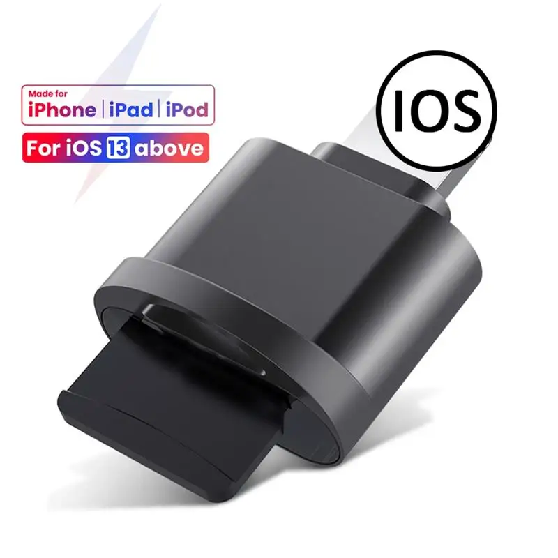 Устройство для чтения карт Micro SD и TF iPhone адаптер iOS 13 выше внешний OTG памяти 12