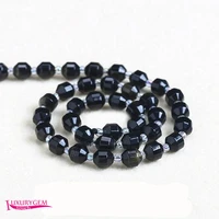 natural gold color obsidian stone spacer loose beads high quality 6810mm faceted olives shape jewelry making accessories a4299